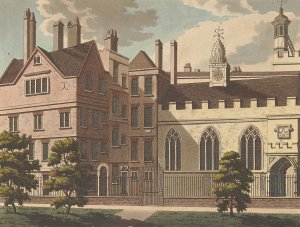 Clifford's Inn by Samuel Ireland Oil Painting