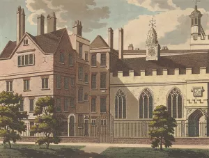 Clifford's Inn by Samuel Ireland Oil Painting