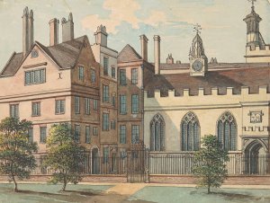 Clifford's Inn by Samuel Ireland Oil Painting