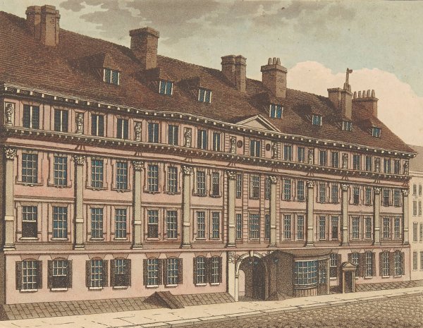 Furnival's Inn  by Samuel Ireland - Hand-Painted Oil Painting Reproduction