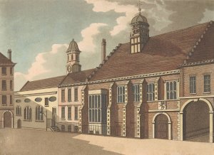 Gray's Inn by Samuel Ireland Oil Painting