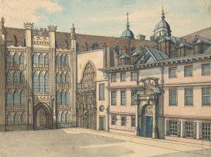 Guildhall by Samuel Ireland Oil Painting