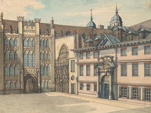 Guildhall  by Samuel Ireland - Hand-Painted Oil Painting Reproduction