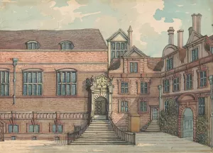 Leather Fullers Hall by Samuel Ireland Oil Painting