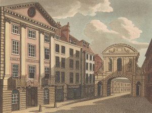 Middle Temple Gate by Samuel Ireland Oil Painting