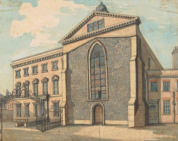 Main Product Photo of Rolls Chapel  Painting by Samuel Ireland