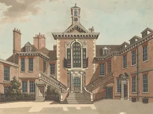 Sergeant's Inn by Samuel Ireland Oil Painting