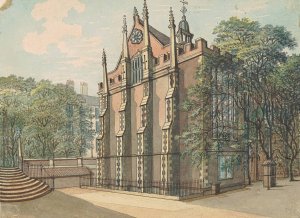 Southwest View of Middle Temple by Samuel Ireland Oil Painting