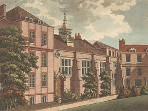 Staple Inn by Samuel Ireland Oil Painting