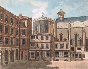Temple Church by Samuel Ireland Oil Painting