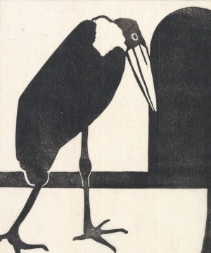 Een lamme maraboe by Samuel Jessurun De Mesquita Oil Painting