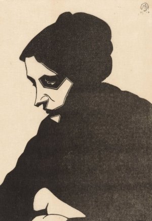 Portret van een onbekende vrouw by Samuel Jessurun De Mesquita Oil Painting
