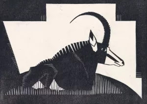 Sabelantilope Oil painting by Samuel Jessurun De Mesquita