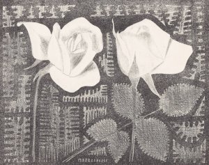 Twee rozen by Samuel Jessurun De Mesquita Oil Painting