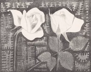 Twee rozen by Samuel Jessurun De Mesquita Oil Painting
