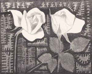 Twee rozen by Samuel Jessurun De Mesquita Oil Painting
