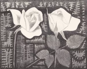 Twee rozen by Samuel Jessurun De Mesquita Oil Painting