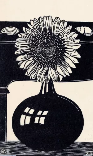 Zonnebloem by Samuel Jessurun De Mesquita Oil Painting
