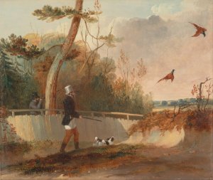 Pheasant Shooting by Samuel John Egbert Jones Oil Painting