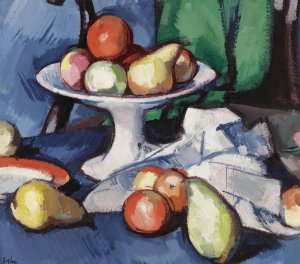 Still Life Of Fruit by Samuel John Peploe Oil Painting