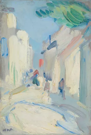 Streetscene, France by Samuel John Peploe Oil Painting