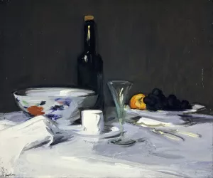 The Black Bottle by Samuel John Peploe Oil Painting