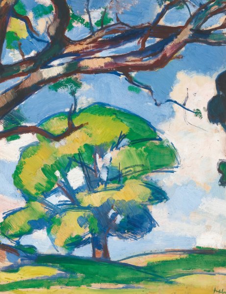Trees, Douglas Hall by Samuel John Peploe - Hand-Painted Oil Painting Reproduction