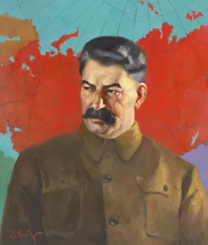 Joseph Stalin Oil painting by Samuel Johnson Woolf