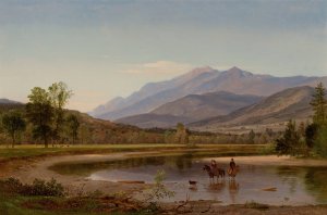 Fording the Stream by Samuel Lancaster Gerry Oil Painting