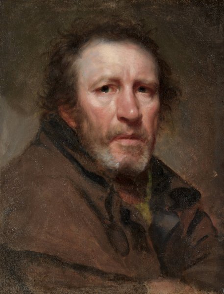 Main Product Photo of Old Pat, The Independent Beggar  Painting by Samuel Lovett Waldo