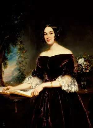 Portrait of Mrs. Sackett by Samuel Lovett Waldo Oil Painting