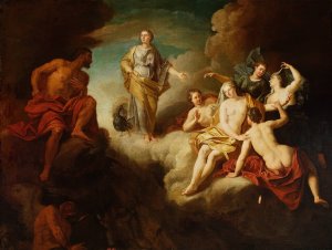 Juno asks Aeolus to destroy Aeneas's ships by Samuel Masse Oil Painting