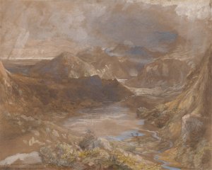 Llwyngwynedd and Part of Llyn-y-ddina Between Capel Curig and Beddegelert, North Wales by Samuel Palmer Oil Painting