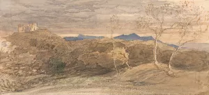 Scene in Wales Oil painting by Samuel Palmer