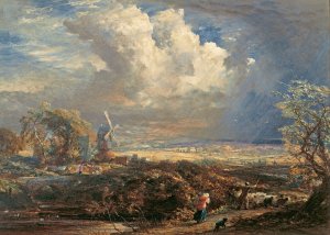 Summer Storm near Pulborough, Sussex by Samuel Palmer Oil Painting