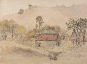 The Barns by Samuel Palmer Oil Painting