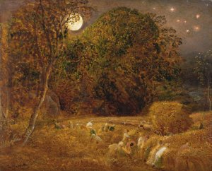 The Harvest Moon by Samuel Palmer Oil Painting