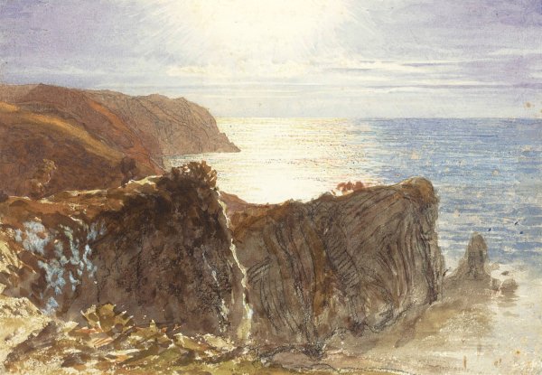 The North Devon Coast by Samuel Palmer - Hand-Painted Oil Painting Reproduction