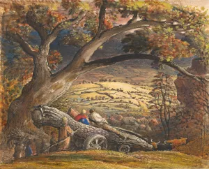 The Timber Wain by Samuel Palmer Oil Painting