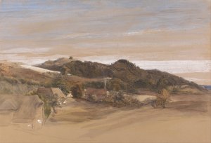 Underriver Hills, near Sevenoaks, Kent, from the Grounds of J. Herries, Esq. by Samuel Palmer Oil Painting