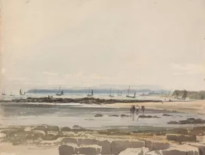 Beach Scene by Samuel Prout Oil Painting