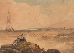Coast Scene by Samuel Prout Oil Painting