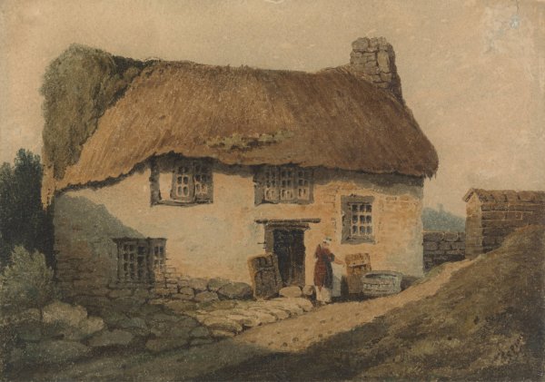 Main Product Photo of The Thatched Cottage Painting by Samuel Prout