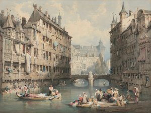 View of Nuremberg by Samuel Prout Oil Painting