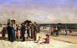 Coney Island Hurdy Gurdy painting by Samuel S Carr