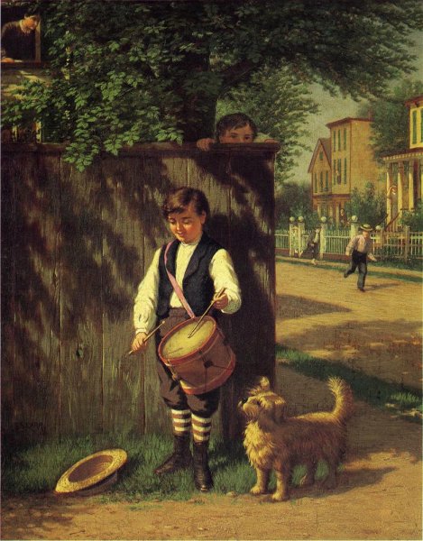 Main Product Photo of Little Drummer Boy Painting by Samuel S Carr