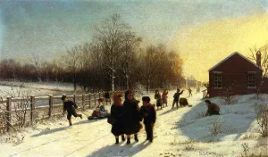 School's Out Oil painting by Samuel S Carr