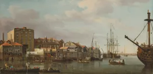 View of the Thames at Wapping by Samuel Scott Oil Painting