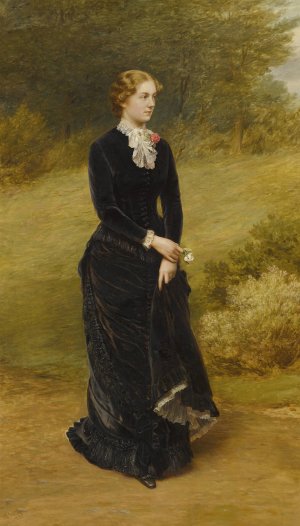 Lady In Black by Samuel Sidley Oil Painting