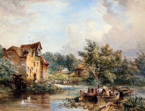 The Eton Cobbler by Samuel Thomas George Evans Oil Painting
